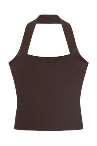 Top à emmanchures américaines - Marron