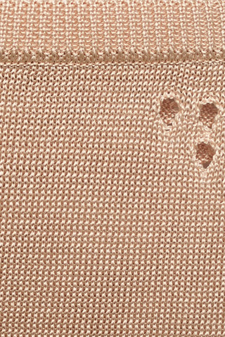Jupe crayon en lurex avec détails ajourés - Doré
