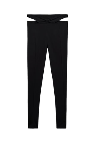 Legging caille à découpe - Noir
