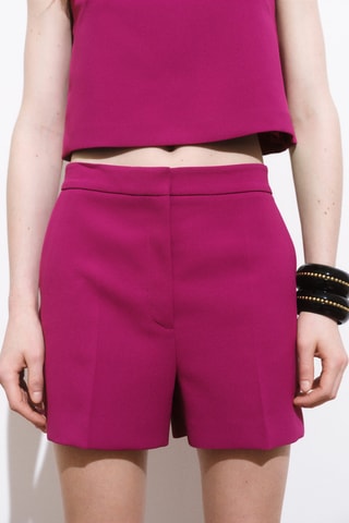 Short droit taille normale - Fuchsia