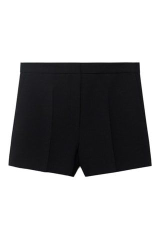 Short droit taille normale - Noir