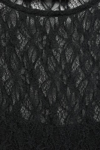 Robe longue dentelle - Noir