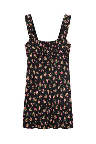 Robe col froncé - Rose