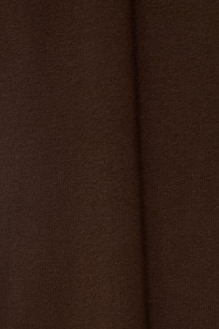 Robe en maille décolleté nœud - Chocolat