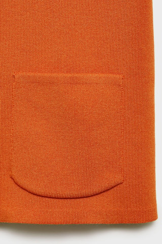 Cardigan maille poches - Orange