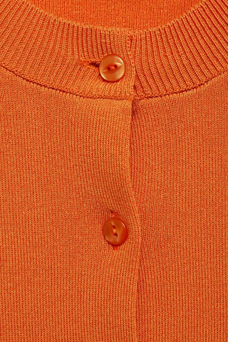 Cardigan maille poches - Orange