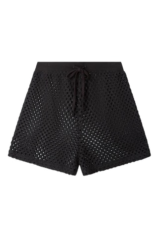 Shorts a vita alta Beach - Nero