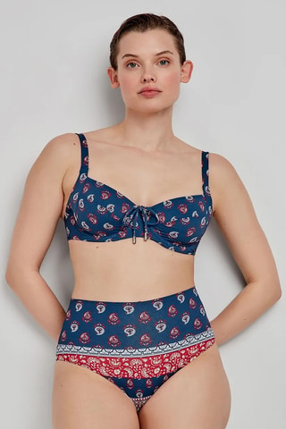 Slip bikini a vita alta Swim - Multicolore