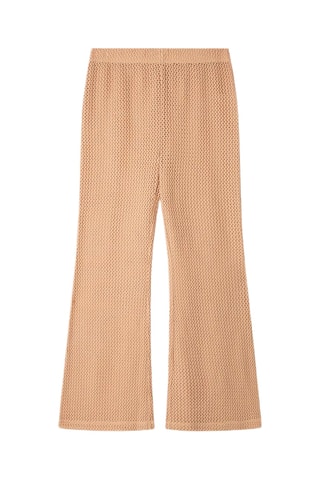 Pantaloni a vita alta Beach - Cammello