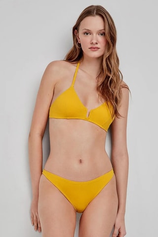 Reggiseno bikini con coppe Swim - Giallo