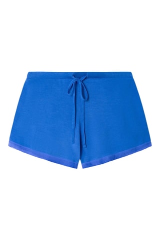 Shorts a vita alta - Blu