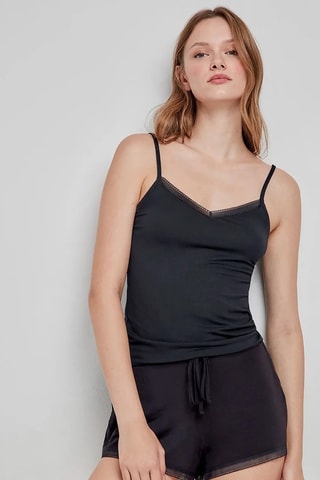 Shorts a vita alta - Nero