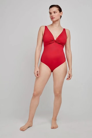 Costume intero con coppe Swim - Rosso