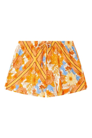 Shorts a vita alta - Beige