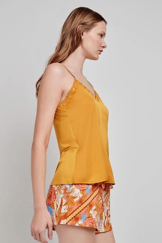 Shorts a vita alta - Beige