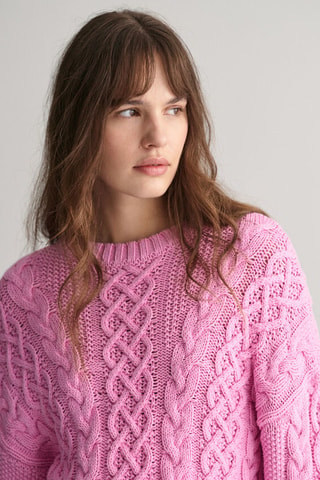 Jersey relaxed de algodón orgánico - Rosa