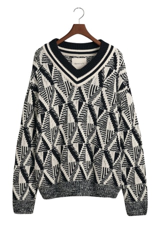 Jersey de lana - Negro y blanco