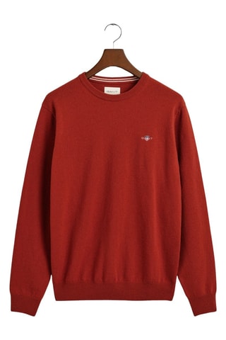 Jersey de lana de cordero - Rojo teja