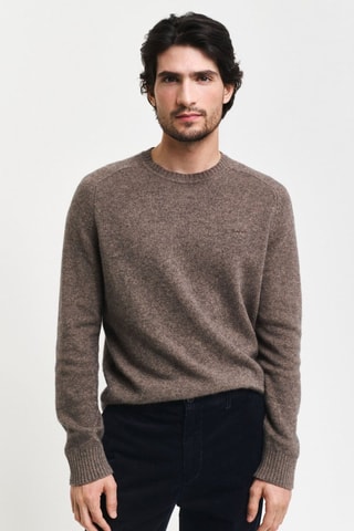 Jersey de lana - Marrón jaspeado