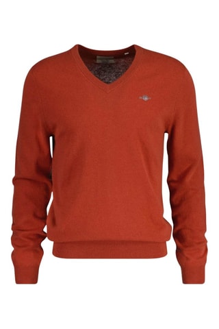 Jersey de lana de cordero - Rojo teja