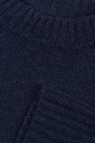 Jersey de lana y cachemir - Azul marino