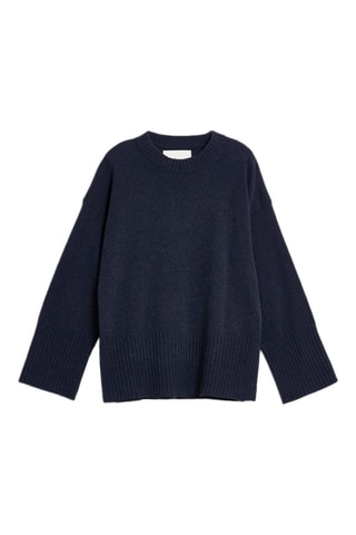 Jersey de lana y cachemir - Azul marino