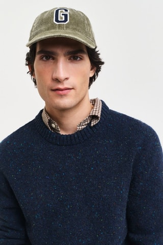 Jersey de lana - Azul marino jaspeado