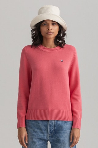 Jersey regular fit de algodón orgánico - Rosa
