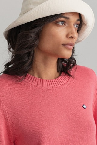 Jersey regular fit de algodón orgánico - Rosa