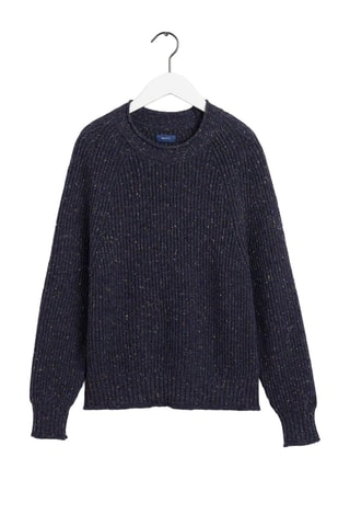 Jersey de lana de cordero - Azul marino
