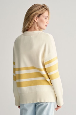 Cárdigan oversize de algodón orgánico - Crema