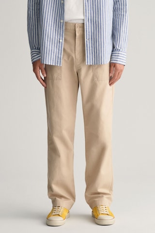 Pantalón chino regular fit - Beige
