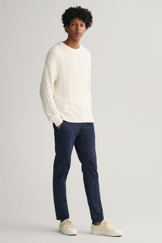 Pantalón chino slim fit - Azul marino