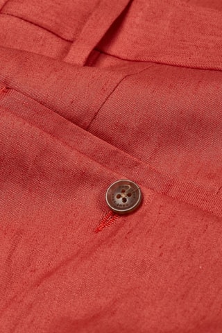 Pantalón slim fit de lino - Rojizo
