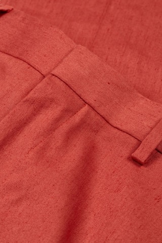 Pantalón slim fit de lino - Rojizo