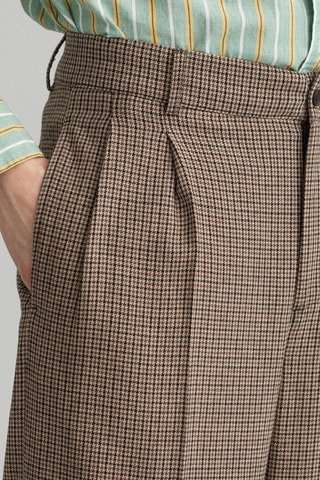Pantalón de lana - Marrón