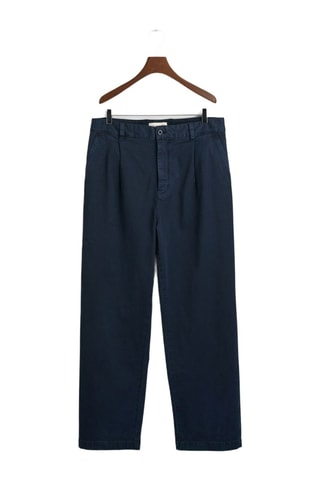 Pantalón chino relaxed - Azul marino