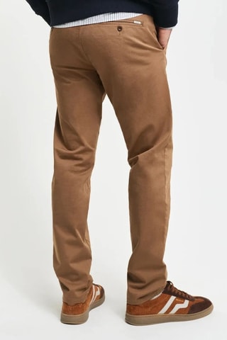 Pantalón chino slim fit de algodón orgánico - Marrón