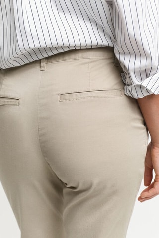 Pantalón chino slim fit de algodón orgánico - Beige