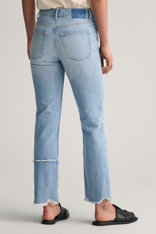 Vaquero de tiro alto regular fit - Azul claro