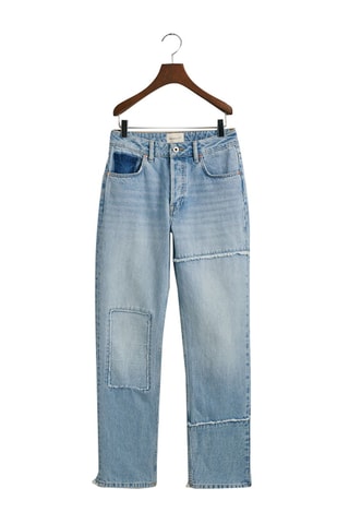 Vaquero de tiro alto regular fit - Azul claro