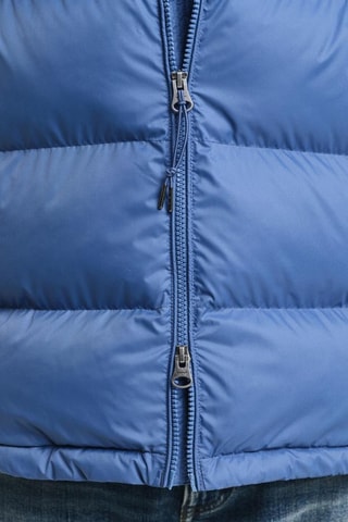 Doudoune regular à capuche - Bleu