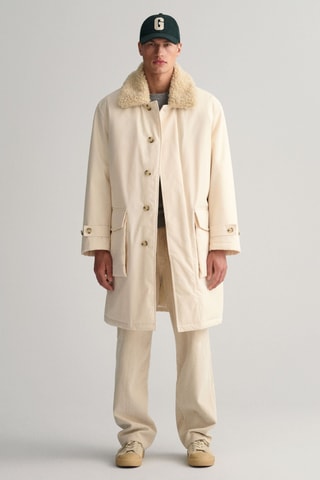 Abrigo de algodón orgánico - Beige