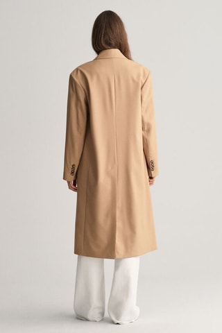 Abrigo oversize de lana - Beige