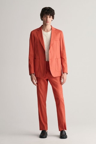 Chaqueta de lino - Naranja