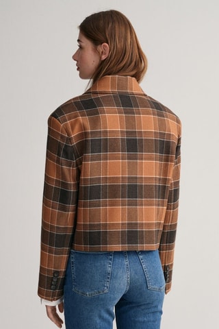 Chaqueta de lana - Marrón y marrón oscuro