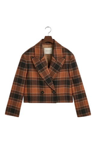 Chaqueta de lana - Marrón y marrón oscuro
