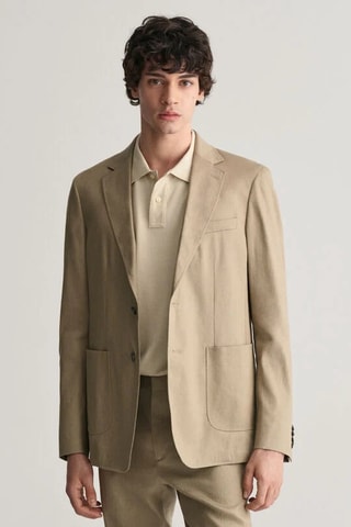 Chaqueta de lino - Marrón claro