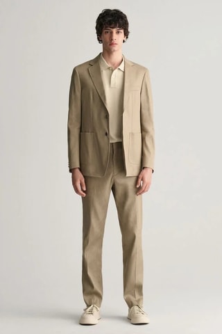 Chaqueta de lino - Marrón claro