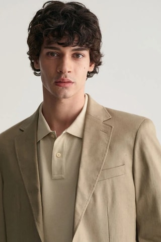 Chaqueta de lino - Marrón claro